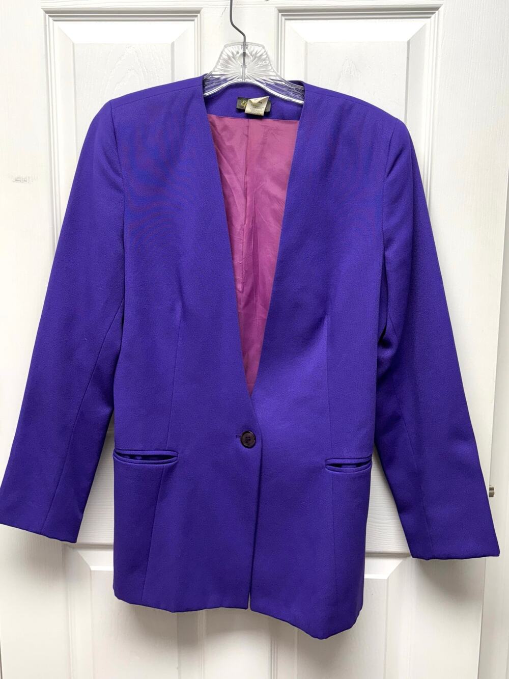 Epitome Blazer Purple Jacket Women’s Size 12 Vintage USA Tailored Lined